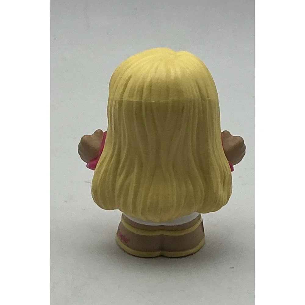 Mattel Fisher Price 2022 Little People Blonde Barbie Race Car Driver HCF59